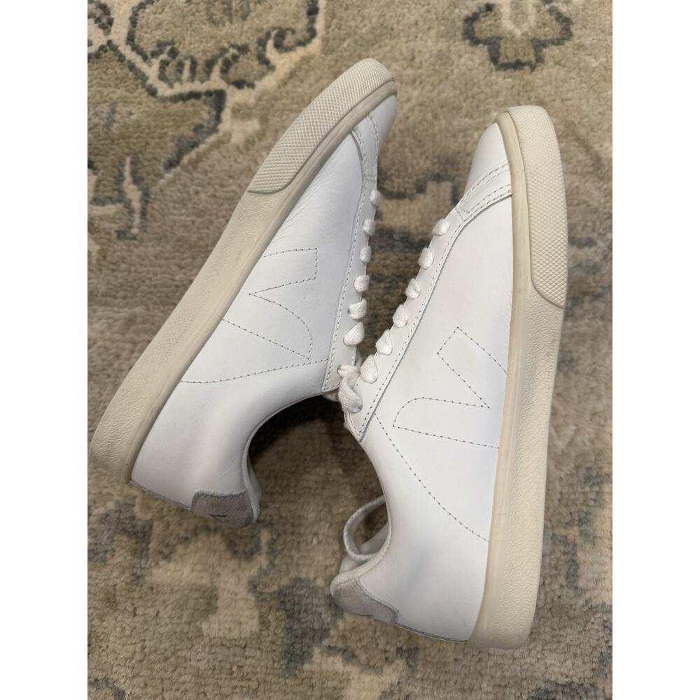 VEJA Low Esplar Leather Lace-Up Sneakers | White Great Condition Size 5 EUR 36 - Picture 13 of 16